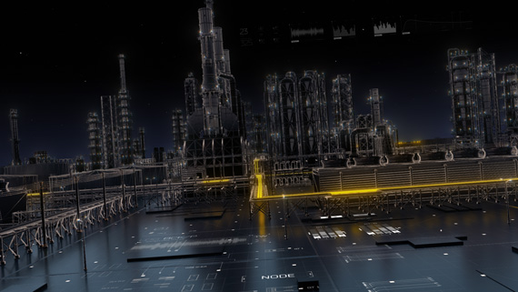 Кадр из 3d-анимации, корпоративный дизайн
